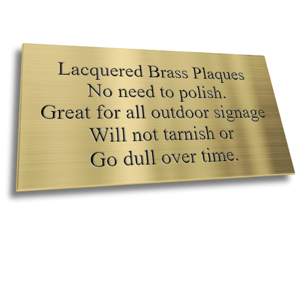 Lacquered Brass Plaques Lacquered Brass Plaques